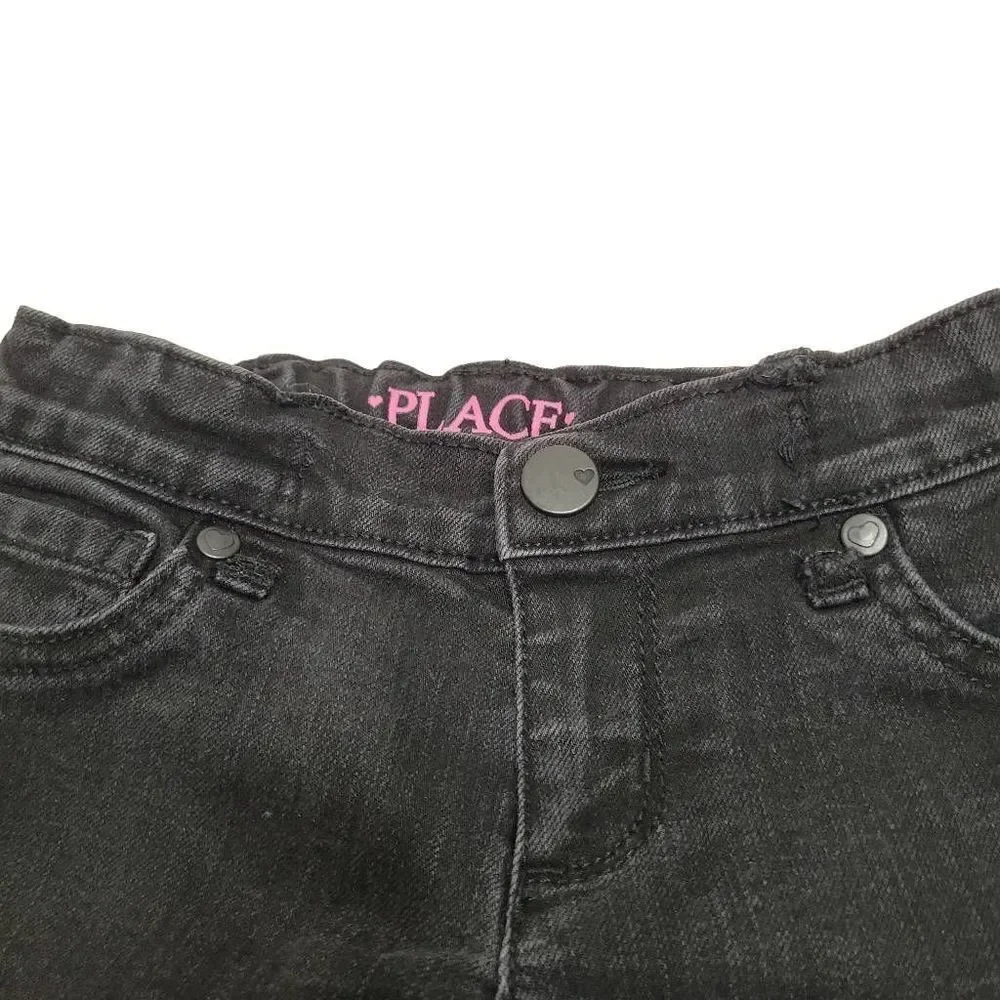 Children's Place super skinny black jeans 6